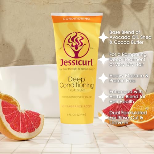 Jessicurl Deep Conditioning Treatment - Island Fantasy, 16 oz