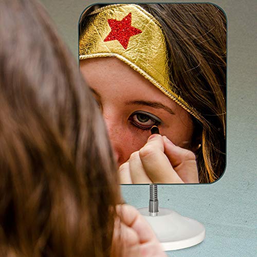 YEAKE Adjustable Gooseneck Makeup Mirror with Stand