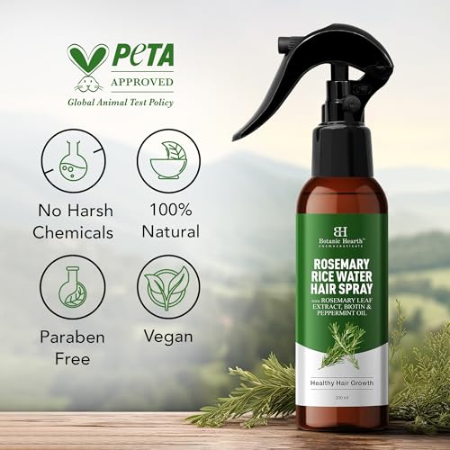 Botanic Hearth Rosemary & Rice Water Hair Growth Spray 6.8oz