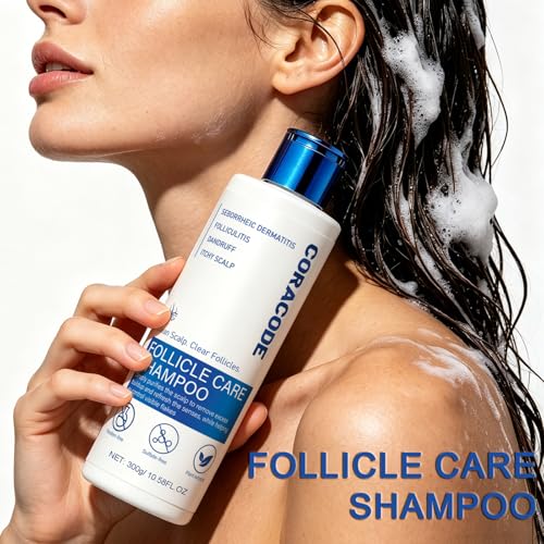 Folliculitis Shampoo for Itchy Flaky Scalp - 10.58 Oz