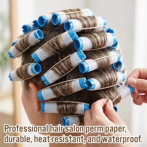 350 Pcs Disposable Hair Perm Papers Heat-Resistant Curling Wrap