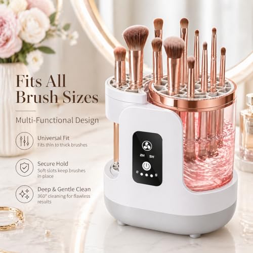 Electric Makeup Brush Cleaner with Automatic Drying - WUZAIYEHONG