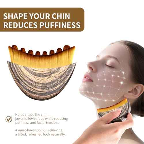 Upgrade Lymphatic Contour Face Brush,Lymphatic Drainage Brush,Dry Lymphatic Drainage Massager,Ergonomically Designed to Fit The Skin Precisely