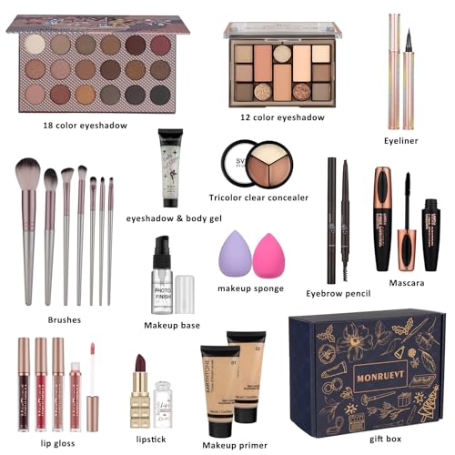 All-in-One Makeup Kit for Women & Girls - 18+ Shades