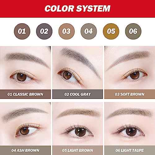 Espoir The Brow Balance Pencil #5 Light Brown | Eye Brow Pencil Quick and Easy to Draw without Clumping with Slim Triangle Shape| A Detailed and Rich Eyebrow Texture | Korean Eyebrow Makeup