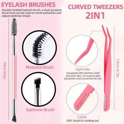 DIY Lash Extension Kit 340 Clusters 9-18mm 30+40D Curl