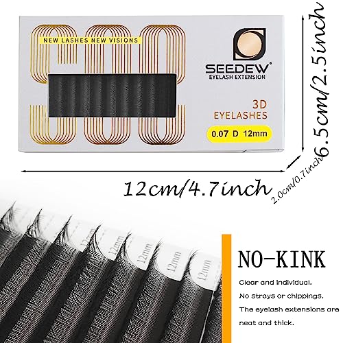 3D W Lash Extensions 0.10mm MIX 8-15mm 12 Rows