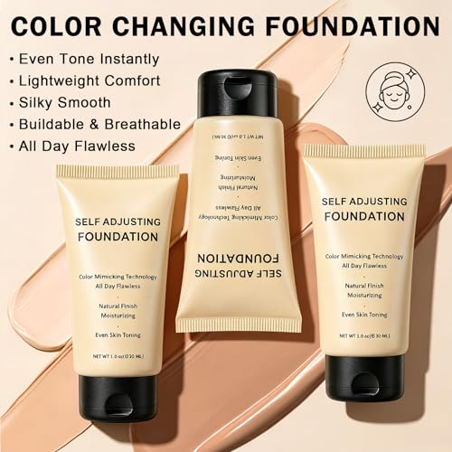 Color Changing Foundation for Mature Skin | Hydrating & Self-Adjusting