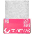 Colortrak Embossed Sheets Silver Aluminum Foil Pop-up Dispenser, 500 Pre-cut Sheets Non-slip Textured, for Hair Foil Coloring and Highlighting Applications Silver, 5 x 11