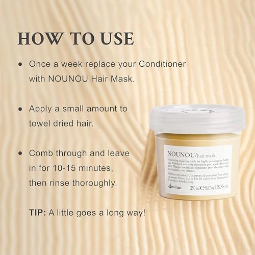 Davines NOUNOU Hair Mask - Intensive Treatment for Treated Hair