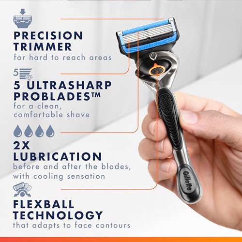 Gillette ProGlide Chill Razor Refills for Men, 8 Blade Refills