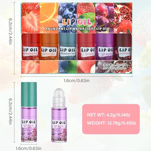 12-Piece Fruit Flavored Lip Gloss Set for Girls - Moisturizing