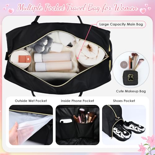 KUIRAN Dance Bag Set for Girls - 2PCS Ballet & Cheer Bags with Shoe Compartment