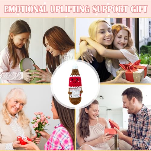Handmade Crochet Soda Doll - Cute Emotional Support Gift