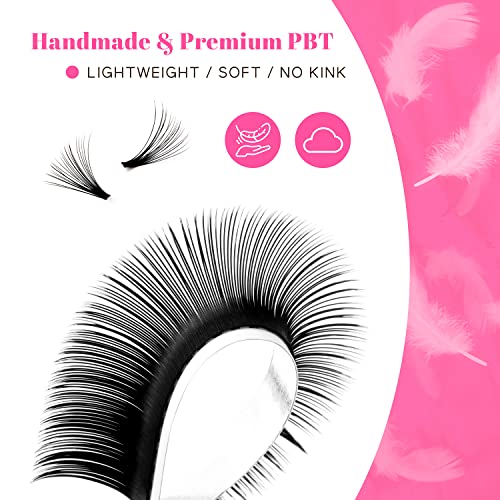 TDANCE Easy Fan Lash Extensions 0.07mm D Curl 14-19mm
