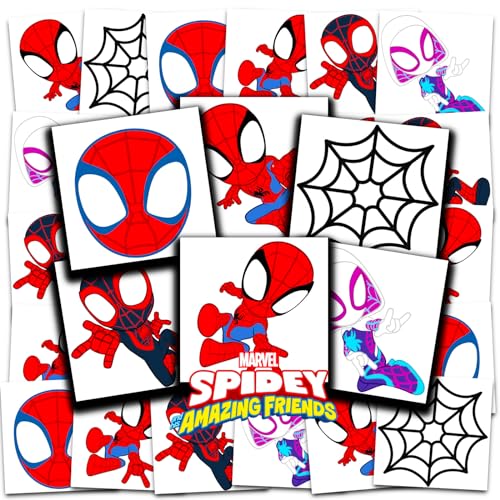 Spider-Man Temporary Tattoos 72-Pack Party Favors