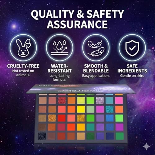 54 Color Eyeshadow Palette - Matte & Shimmer Makeup