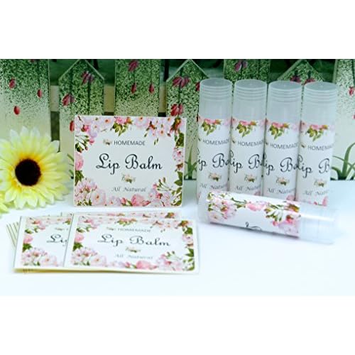 Assorted T2 Adensive Lip Balm Label Sticker for Container - 100pcs Paper Stickers