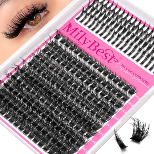 MilyBest 100D D-Curl Lash Clusters - Spiky Volume Extensions