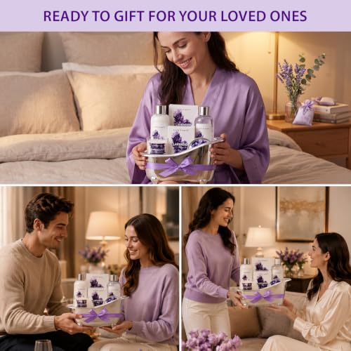 Lavender Spa Gift Set for Women – Bath & Body Kit