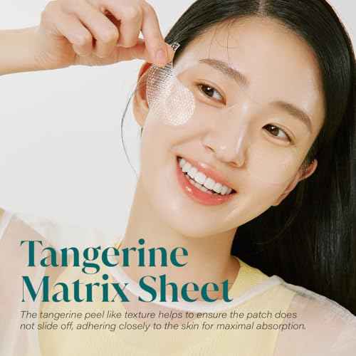 GOODAL Green Tangerine Vitamin C Eye Patches 60 Sheets ? Hydrating Gel Under Eye Masks for Tired Puffy Eyes, Korean Skincare, Glass Skin Look, Daily Self Care Essentials