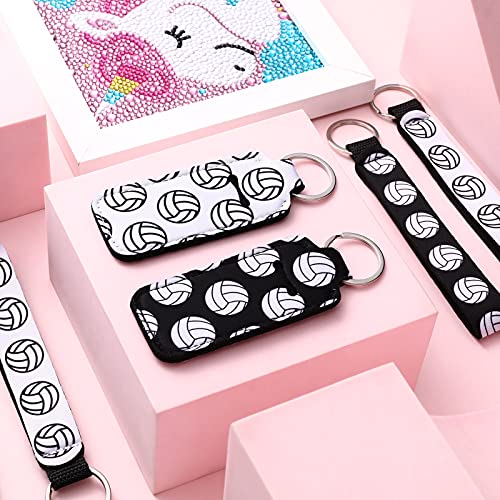 Sureio Volleyball Lipstick Holder Keychains (20-Pack)