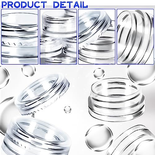 100 Pcs 3g Clear Plastic Cosmetic Jars with Lids & Spatulas