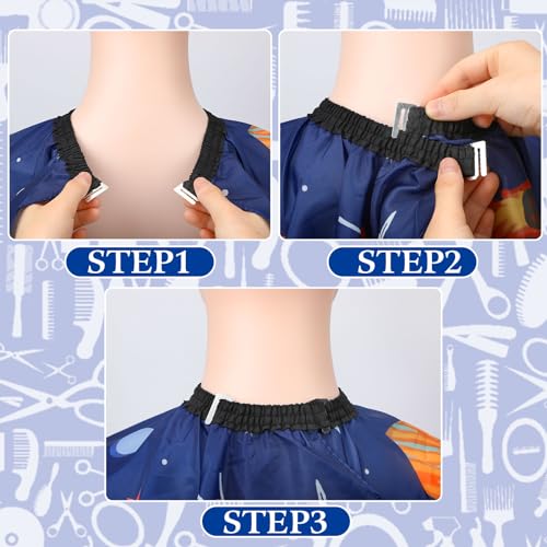 Kids Hair Cutting Cape with Neck Duster Brush - 55x39"
