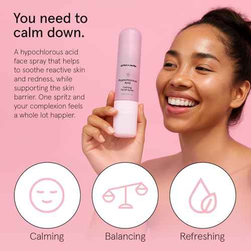 grace & stella Hypochlorous Acid Spray for Face - Acne Spray - Gentle Face Mist to Calm Redness, Flare-Ups, Breakouts, Body Acne, Bacne - Soothing Facial Mist for Sensitive Skin (120ml/4 fl oz)