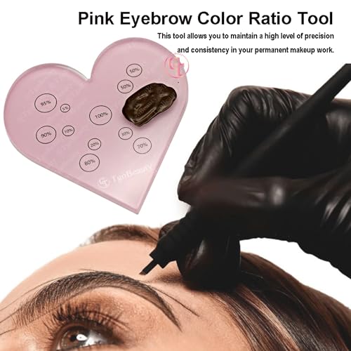 Heart Color Ratio Tool for Permanent Makeup Mixing