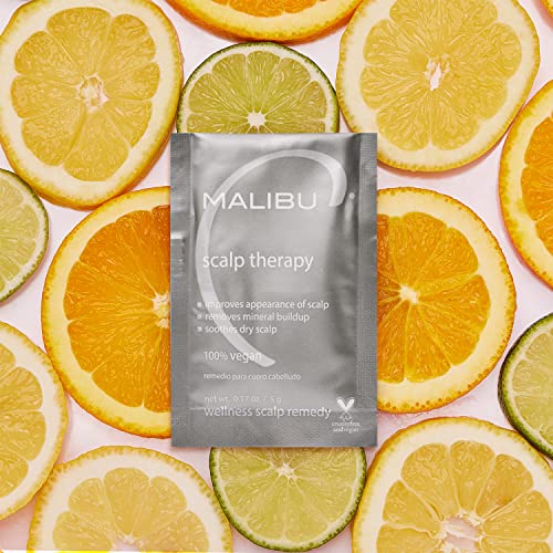 Malibu C Scalp Therapy Wellness Remedy 3 Pack - Dry Scalp Moisturizer with Vitamin C & Zinc