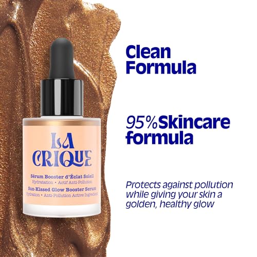 La Crique Bronzing Face Serum - Hydrating Glow Drops, 1 fl oz