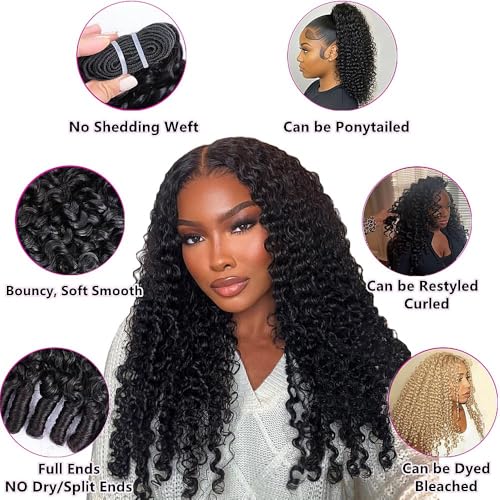 Burmese Curly Human Hair Bundles 3C4A Spiral Texture 12 inch