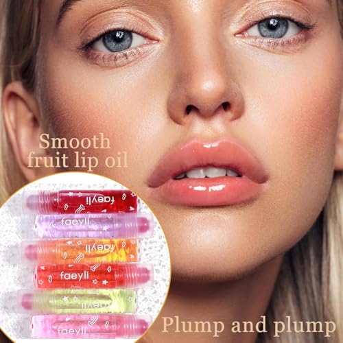 6-Piece Roll On Lip Gloss Set - Fruity Flavors