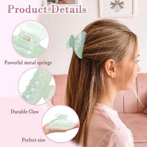 Acrylic Marble Hair Claw Clip - Medium, Strong Hold