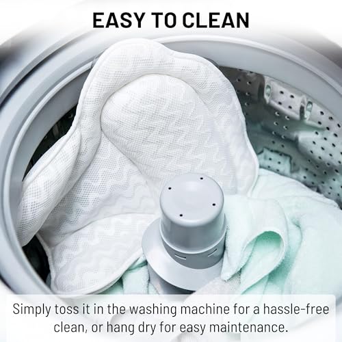Bath Pillow for Tub with 3D Mesh & Suction Cups