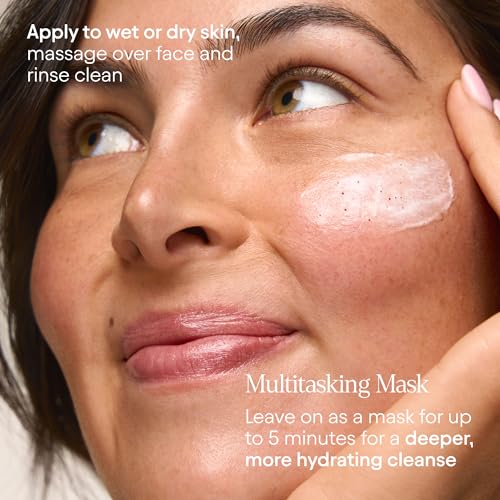ALPYN Hydrating Cold Cream Cleanser with Vitamin C & Juneberry | Removes Dirt, Oil & Makeup | Exfoliates Dryness for Soft & Smooth Skin | 3.9 oz / 115 ml