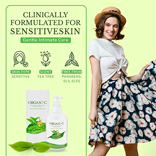 Organyc pH-Balanced Intimate Wash, 250ml – Organic Tea Tree & Botanical