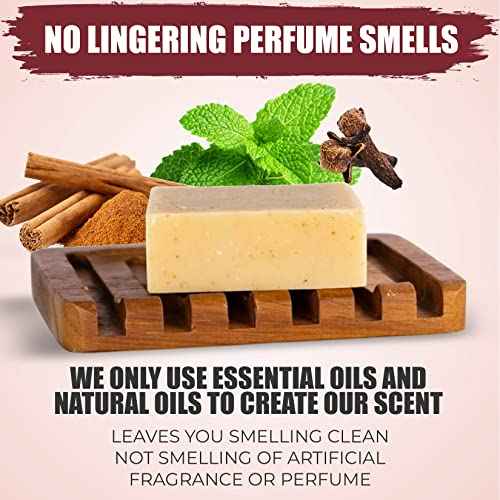 The Black Stuff All Natural Bar Soap for Men Handmade Cold Process Soaps with Organic Ingredients and Essential Oils - Mens Soap for Daily Use, Galway Bay Rum Body Soap