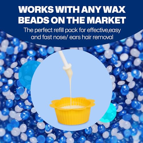 Nose & Ear Waxing Sticks?Professional Nasal Hair Removal 60 Precision Applicators for Pain-Free Waxing at Home. Say Goodbye to Plucking! (Wax refills & wipes sold separately.)