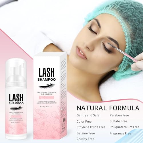 Eyelash Extension Shampoo - Gentle Foaming Cleanser, 50ml