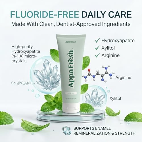 Hydroxyapatite Fluoride-Free Toothpaste for Enamel Repair & Sensitive Teeth – Appafresh 4oz