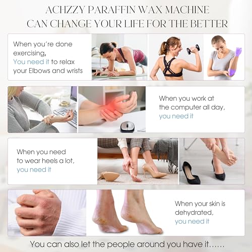 Achzzy Paraffin Wax Machine 4000ml for Hands & Feet