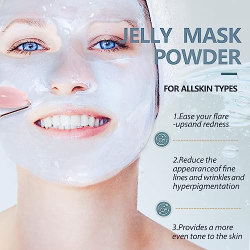 Jelly Mask Hydrating Deep Cleaning Detoxing Healing and Relaxing Premium Modeling Rubber For Facials Professional Set - 2 Treatments£¨Hyaluronic acid, lavender£©