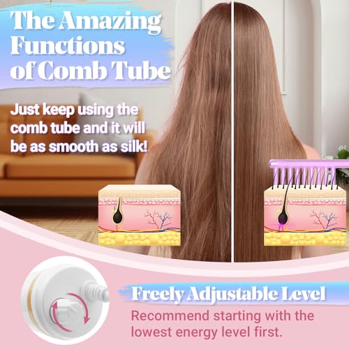 High Frequency Facial Machine - TUMAKOU Portable Handheld High Frequency Wand with 6 Pcs Violet Tubes for Face Home Use Device