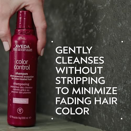 Aveda Color Control Rich Shampoo 6.7 Fl Oz | Fights Fade, Adds Shine | For Medium to Thick Color-Treated Hair | Silicone Free | Naturally Derived