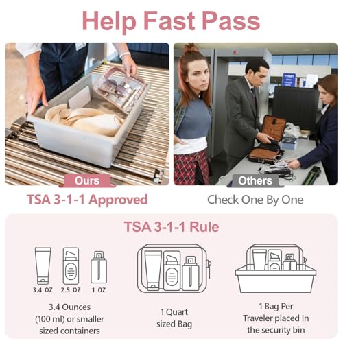PACKISM Hanging Travel Toiletry Bag and TSA Approved Clear Bag, Bundle Sales