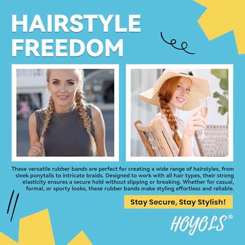 Clear Hair Ties 1500pcs Mini Elastic Bands for Women Girls