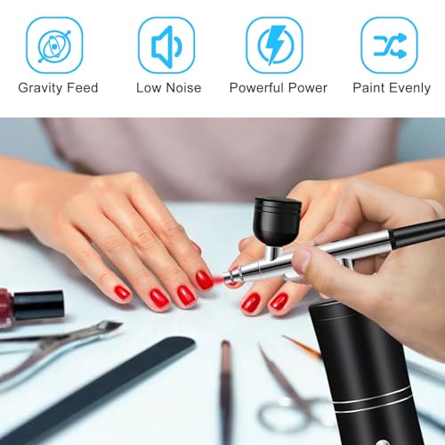 Jadeshay Portable Airbrush Kit with Rechargeable Compressor