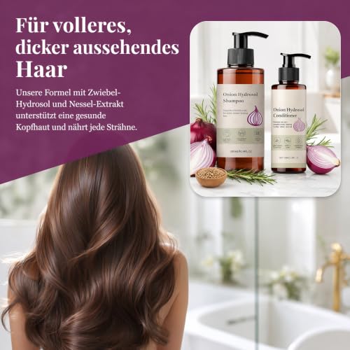 Onion Hydrosol Shampoo & Conditioner Set for Hair Growth